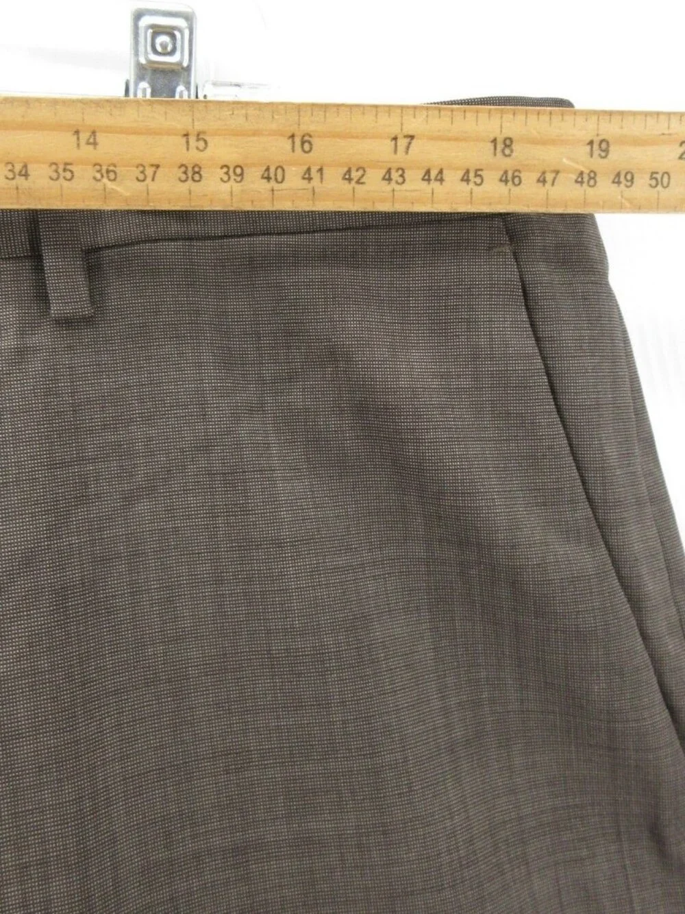 Hugo Boss Suit 46 L Virgin Wool Blend Stretch Luxury Classic 38X34 *